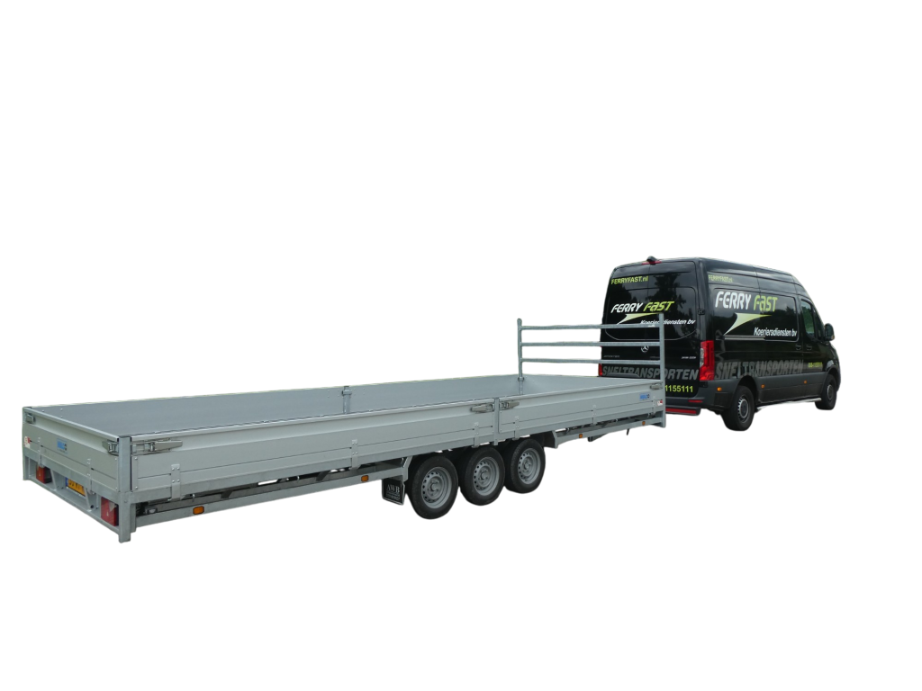 FerryFast Ferry Fast Mercedes Sprinter met 6 meter aanhanger